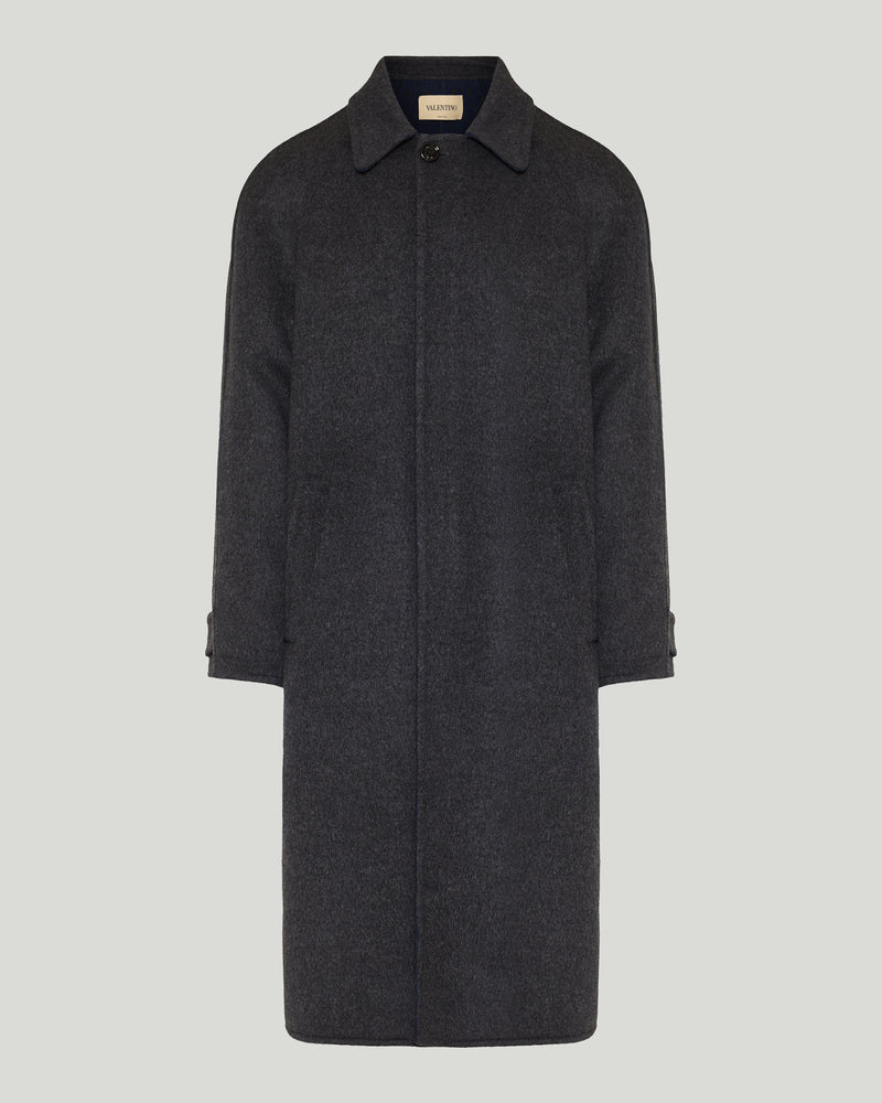 Valentino Wool and silk raglan coat
