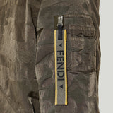 Fendi Camouflage-jacquard bomber jacket