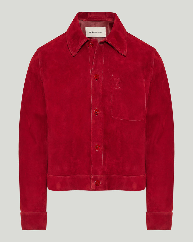 Ami Paris Ami de Cœur suede jacket