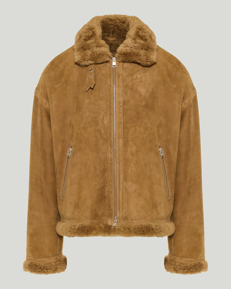 AMI Paris Shearling aviator jacket
