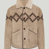 Baziszt Nelci embroidered shearling coat