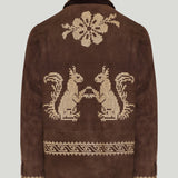 Baziszt Squi embroidered shearling coat