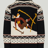 Baziszt Megeve jacquard cashmere cardigan