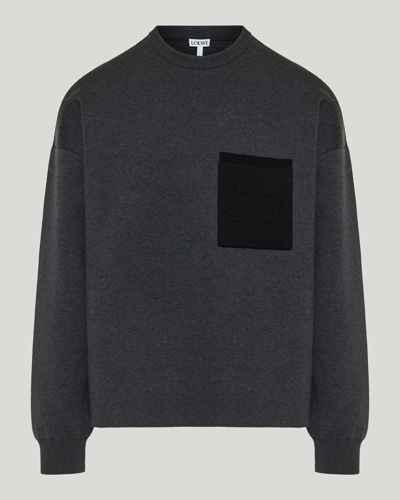 Loewe Anagram pocket cotton-blend sweater