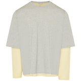 Ami Paris Double sleeve effect  Ami de Coeur cotton t-shirt