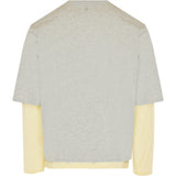 Ami Paris Double sleeve effect  Ami de Coeur cotton t-shirt
