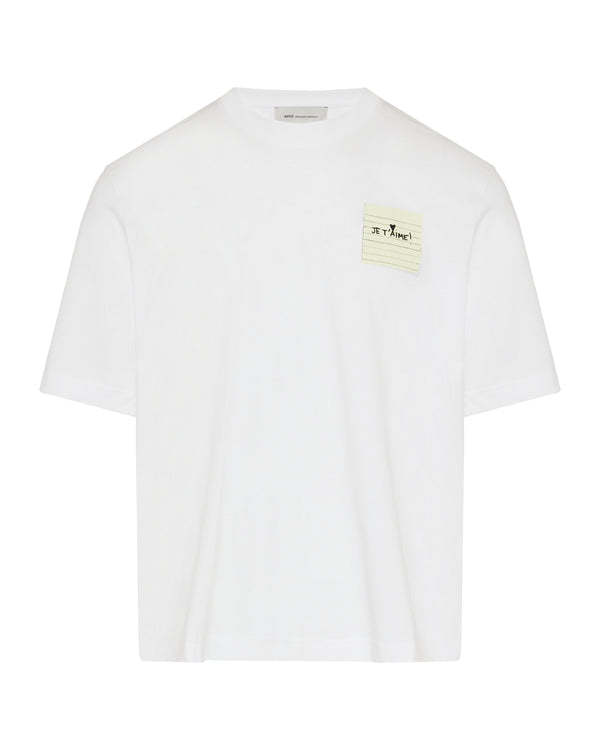 Ami Paris Post-it je t’aime cotton t-shirt