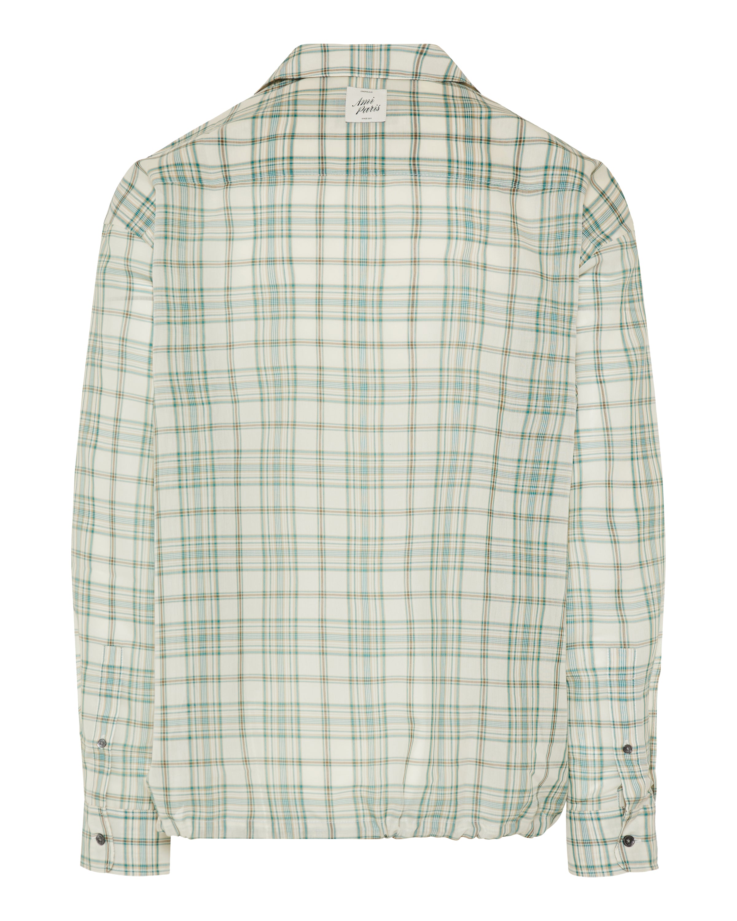 Ami Paris Boxy checkered cotton shirt – Luisa World