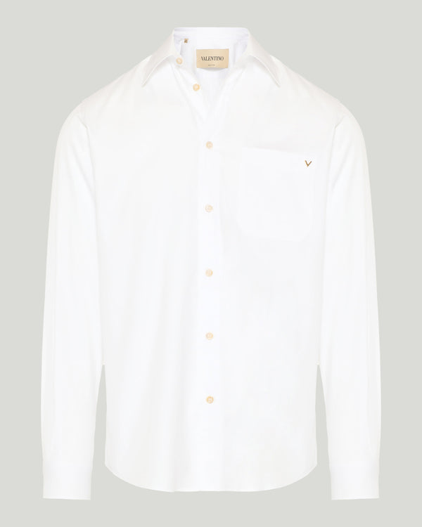 Valentino Garavani Oxford cotton shirt with VGold