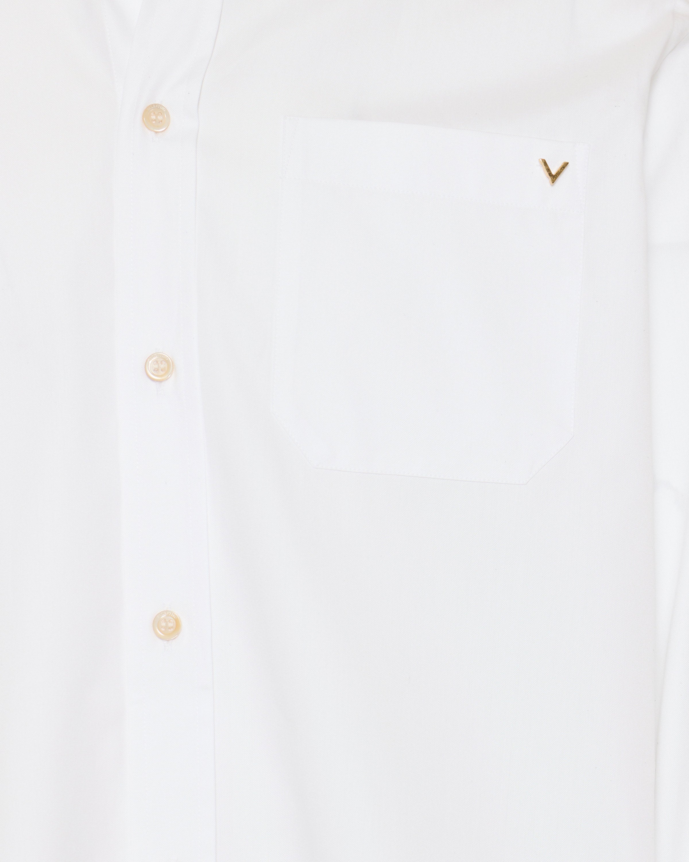 Valentino Garavani Oxford cotton shirt with VGold – Luisa World