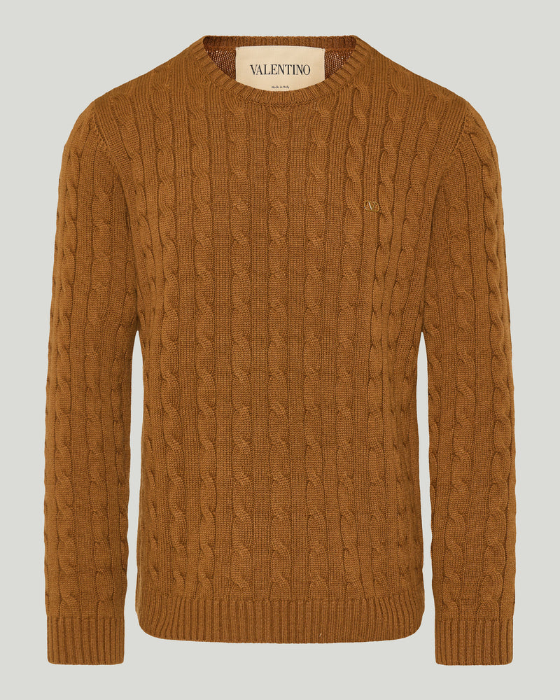 Valentino Garavani VLogo cable-knit sweater
