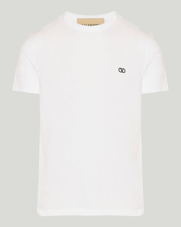 Valentino Garavani Cotton t-shirt with VLogo embroidery