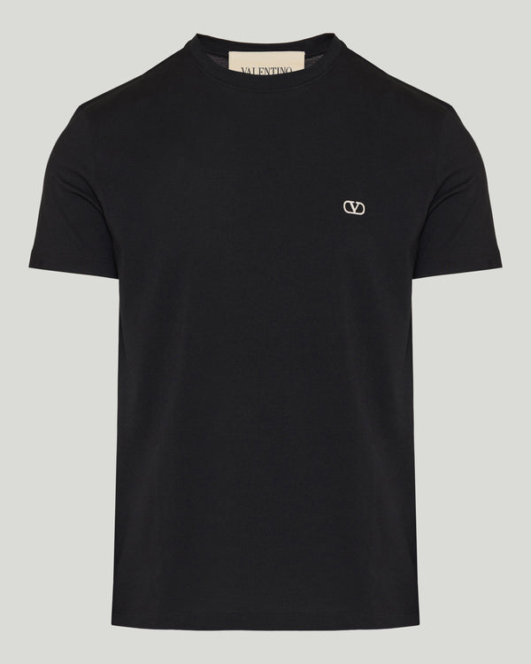 Valentino Garavani Cotton t-shirt with VLogo embroidery