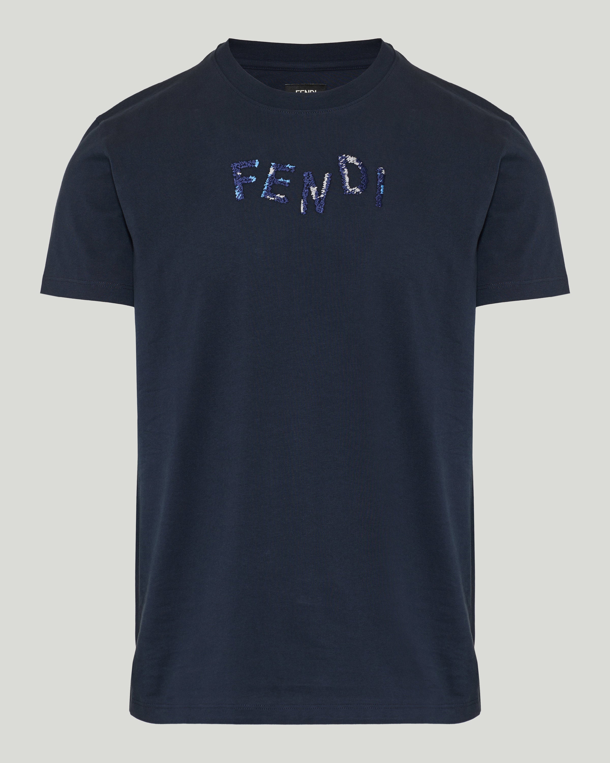 T-SHIRT SLIM L.J+EMBR.FENDI FENDI – Luisa World