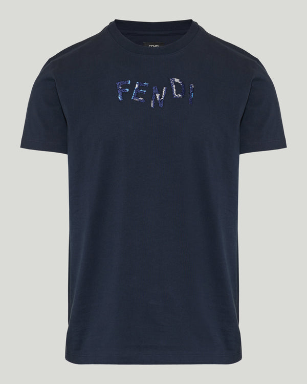 T-SHIRT SLIM L.J+EMBR.FENDI FENDI