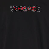Versace Embroidered logo cotton jersey t-shirt