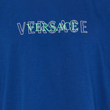 Versace Embroidered logo cotton jersey t-shirt