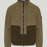 Stone Island Garment-dyed Panama cotton canvas bomber jacket
