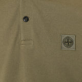 Stone Island Logo-patch short-sleeve polo shirt