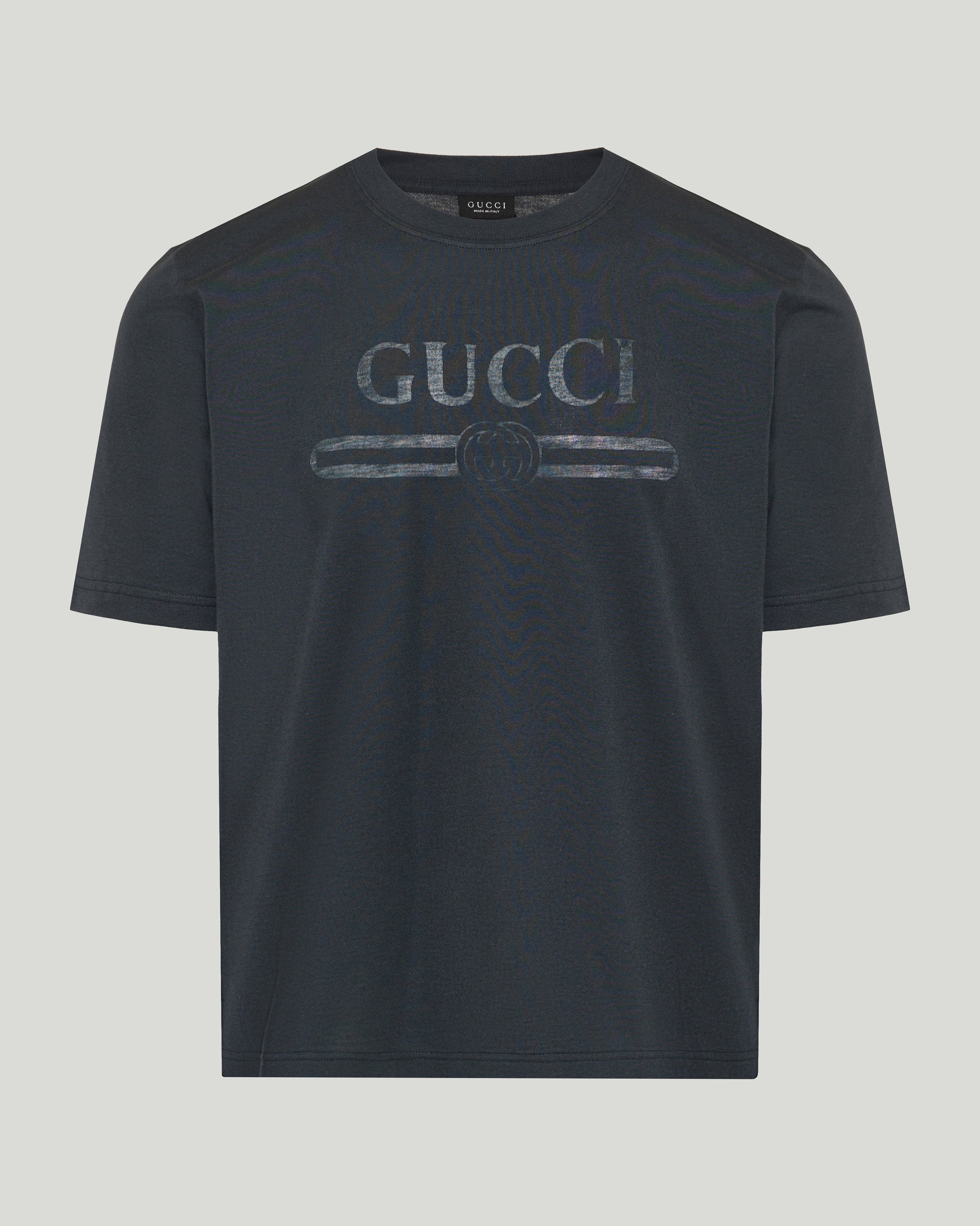 Gucci Logo cotton t-shirt with devoré detail – Luisa World