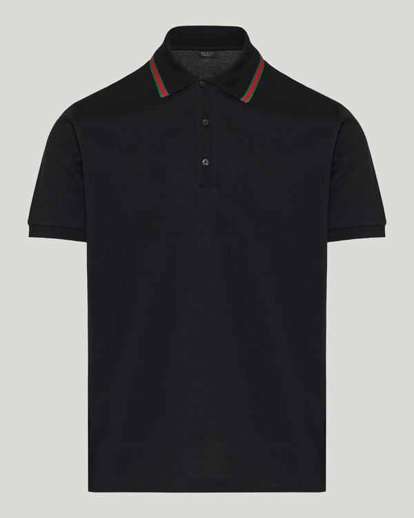 Gucci Cotton jersey piquet polo shirt