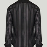 Gucci Striped silk gauze shirt