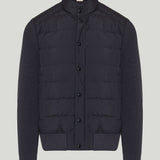 Moncler Knit and down-filled nylon cardigan