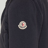 Moncler Knit and down-filled nylon cardigan