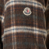 Moncler check wool shirt jacket