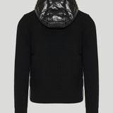 Moncler Logo Patch Knit Padded Jacket
