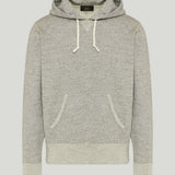 RRL Drawstring ribbed fleece hoodie