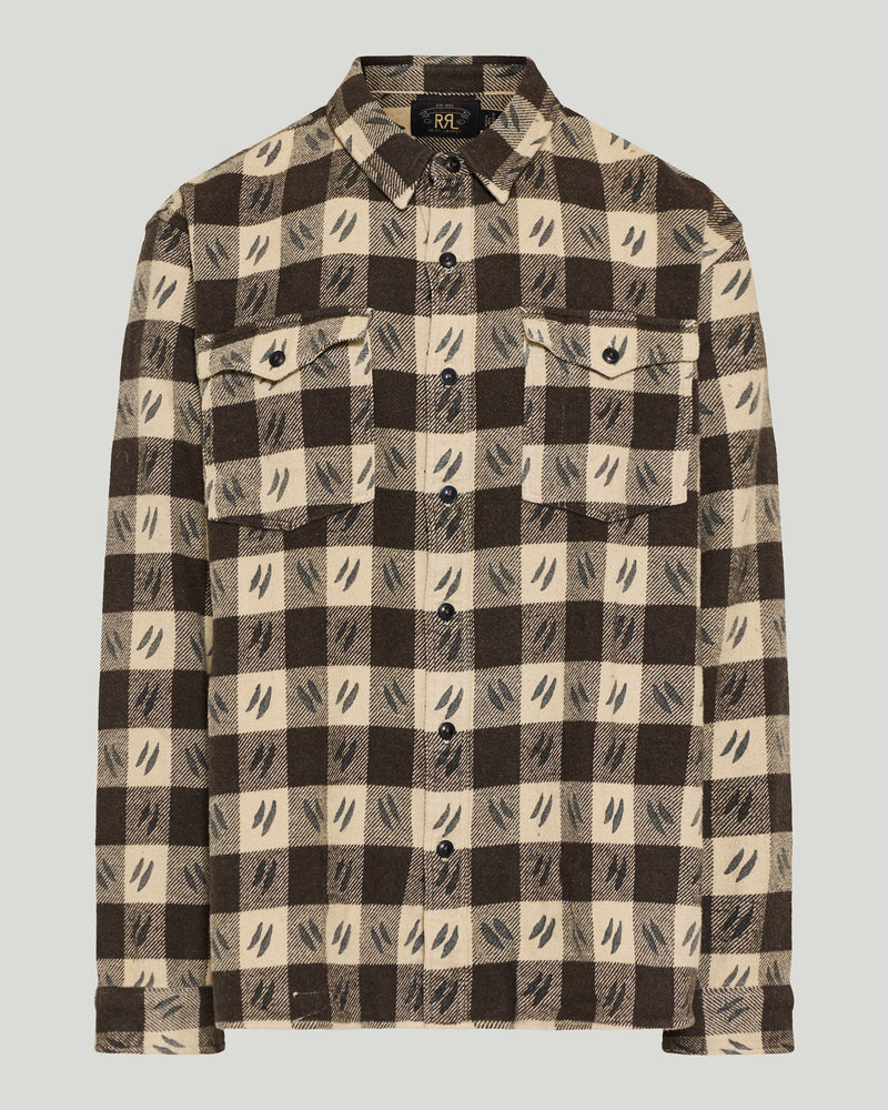 RRL checked cotton shirt