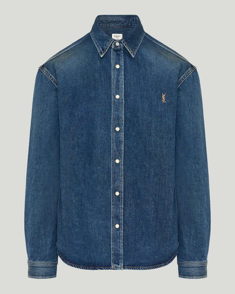 Saint Laurent Cassandre denim shirt