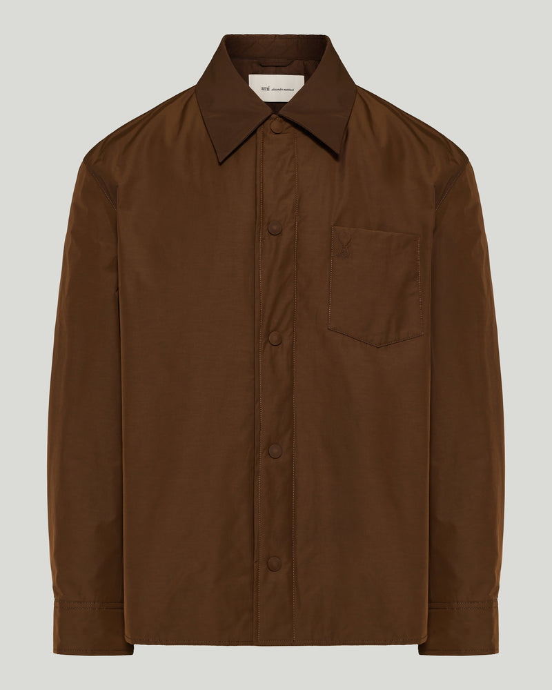 AMI Paris Long-Sleeved Press-Stud Overshirt
