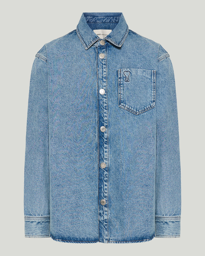 AMI Paris Ami de Coeur Long-Sleeved Overshirt