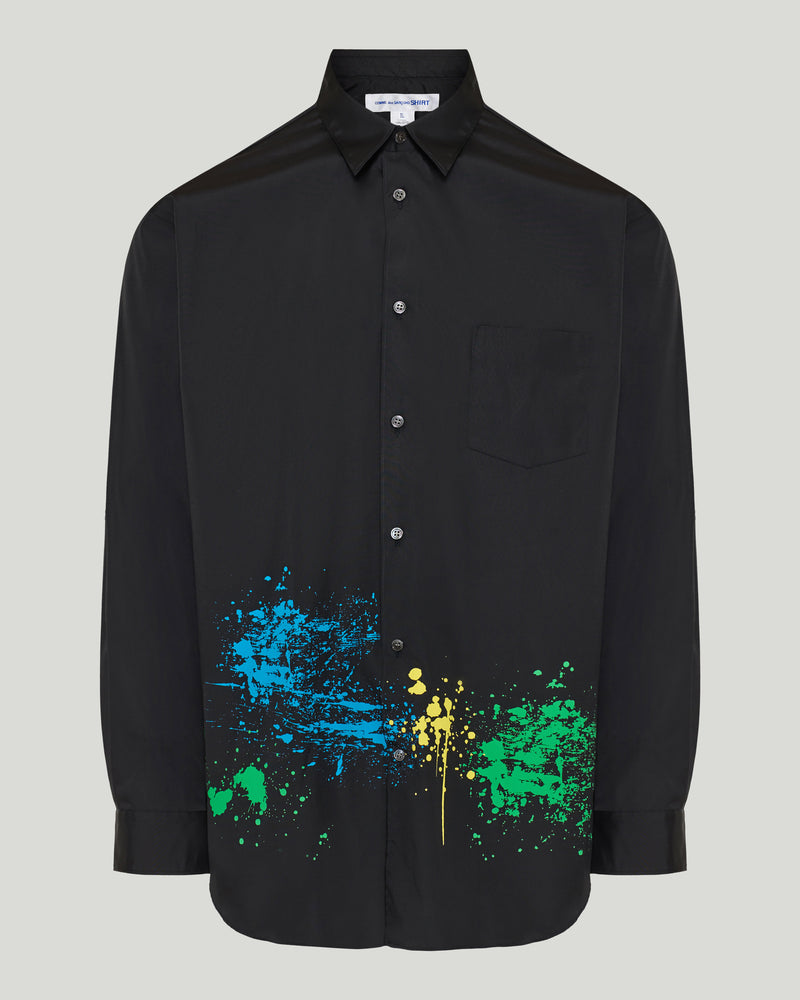 Comme des Garçons SHIRT printed cotton poplin shirt