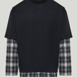 Comme des Garçons Homme Layered checked t-shirt