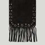Valentino Garavani VLogo nellcôte fringed leather crossbody bag