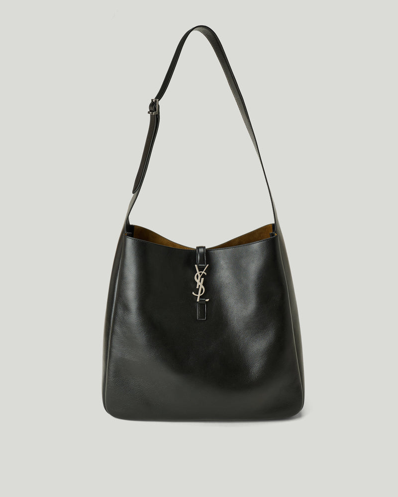 Saint Laurent Le 5 à 7 Maxi grained leather hobo bag