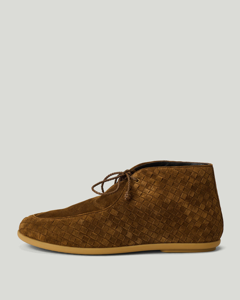 Bottega Veneta Intrecciato suede desert boots