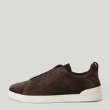 ZEGNA Triple Stitch suede sneakers