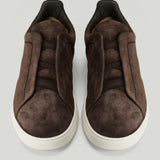 ZEGNA Triple Stitch suede sneakers