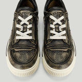 FENDI Fender leather high-top trainers