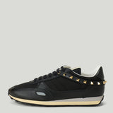 Valentino Garavani Stud Up leather-trimmed sneakers