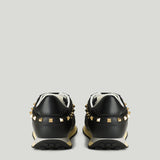Valentino Garavani Stud Up leather-trimmed sneakers