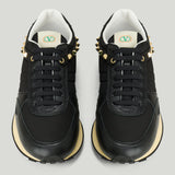 Valentino Garavani Stud Up leather-trimmed sneakers