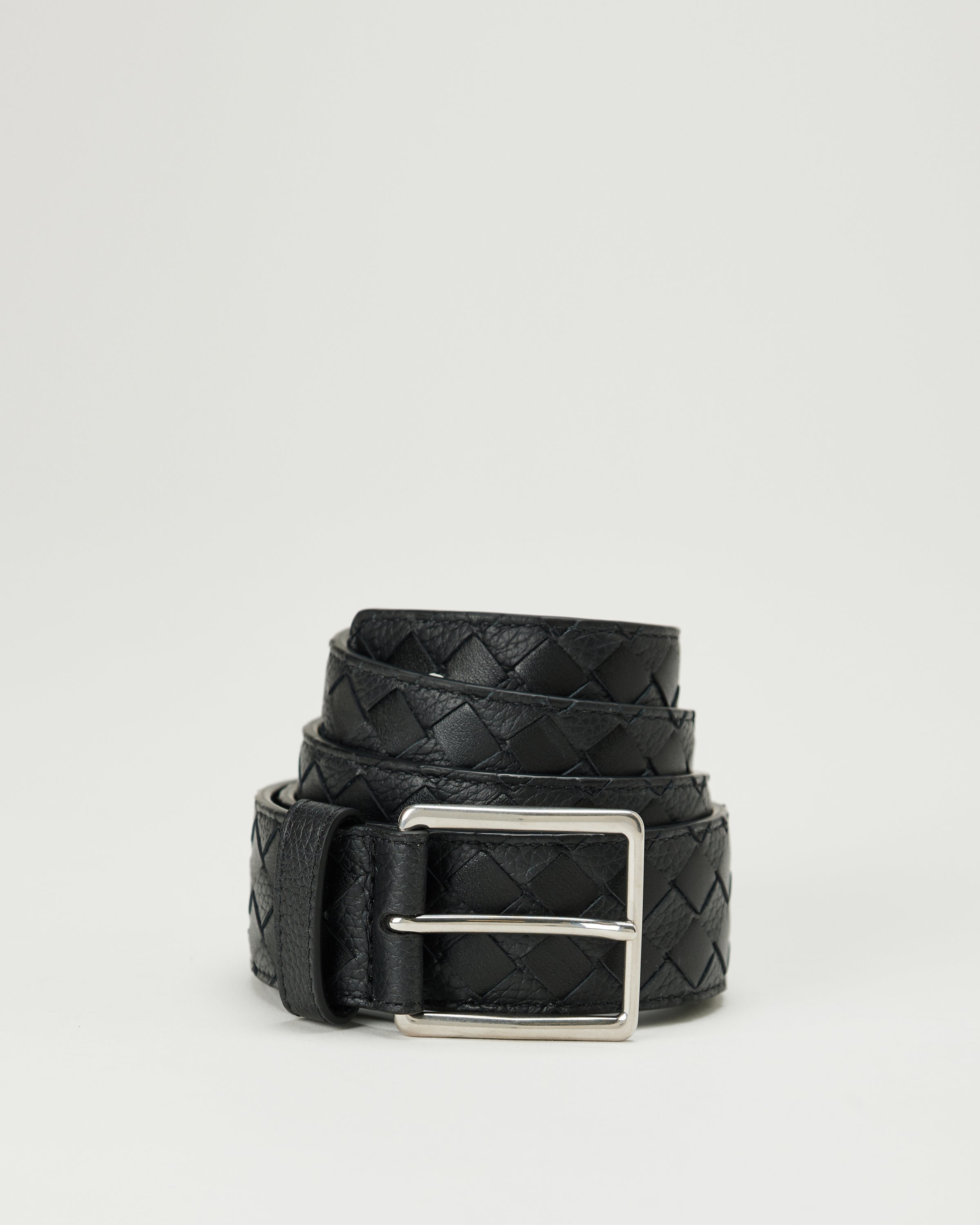 Bottega Veneta Intrecciato taurillon belt – Luisa World