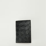 Bottega Veneta Intrecciato flap card case