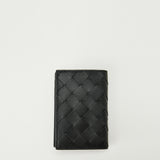 Bottega Veneta Intrecciato flap card case