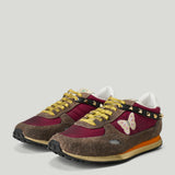 Valentino Garavani Stud Up Sneakers with Butterfly Embroidery